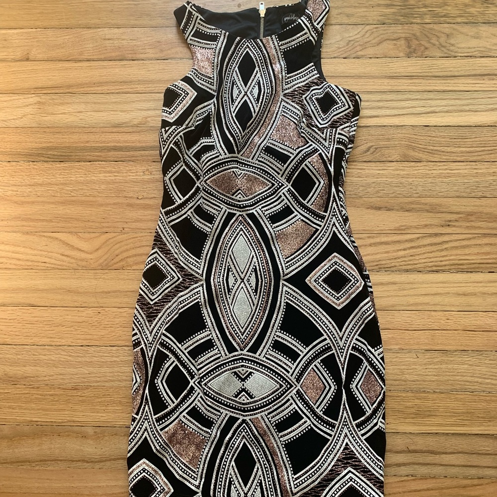 Pink sparkly junior dress